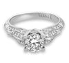 Hand Engraved Perfect Profile Diamond Ring Style 18RGL00207DCZ