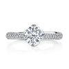 Vintage Inspired Diamond Pave Set Solea Ring Style 18RO5620DCZ