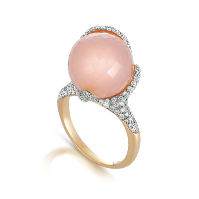 Gelato Color Gemstone and Diamond Fashion Ring Style 18RO816PD