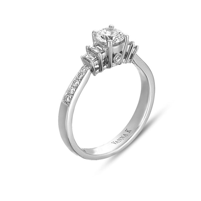 Ultra Lux Cascade Bridal Ring Style 18M00139CZ