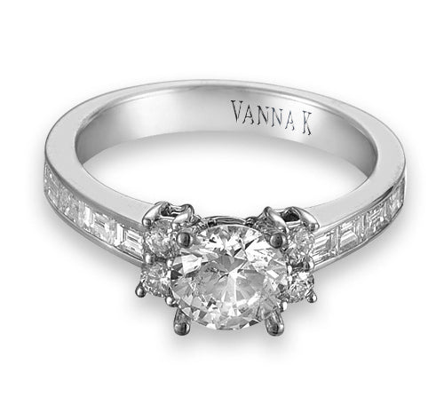 Ultra Lux Cascade Bridal Ring Style 18RO1697DCZ