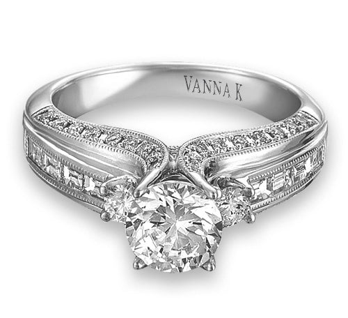 Ultra Lux Cascade Bridal Ring Style 18RGL00174DCZ