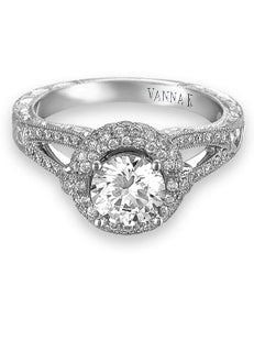 Hand Engraved Perfect Profile Diamond Ring Style 18RGL0214DCZ