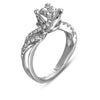 Vintage Inspired Diamond Pave Set Solea Ring Style 18RGG190DCZ