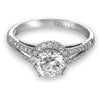 Vintage Inspired Diamond Pave Set Solea Ring Style 18RGL037DCZ