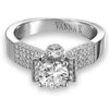Vintage Inspired Diamond Pave Set Solea Ring Style 18RGL039DCZ