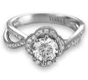 Vintage Inspired Diamond Pave Set Solea Ring Style 18RGL0199DCZ