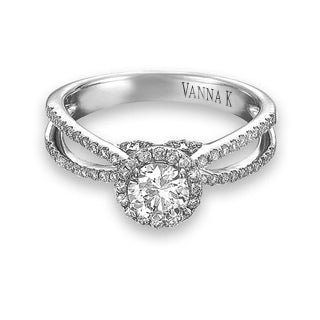 Vintage Inspired Diamond Pave Set Solea Ring Style 18RO5289DCZ