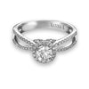 Vintage Inspired Diamond Pave Set Solea Ring Style 18RO5289DCZ