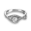 Vintage Inspired Diamond Pave Set Solea Ring Style 18RO8077DCZ