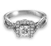 Vintage Inspired Diamond Pave Set Solea Ring Style 18RO8079DCZ