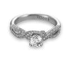 Vintage Inspired Diamond Pave Set Solea Ring Style 18RO7629DCZ