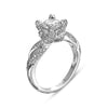 Vintage Inspired Diamond Pave Set Solea Ring Style 18RGG178DCZ