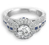 Hand Engraved Perfect Profile Diamond Ring Style 18RGL00269SDCZ