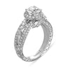 Hand Engraved Perfect Profile Diamond Ring Style 18RGL00271DCZ