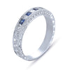 Hand Engraved Perfect Profile Diamond Band Style 18BND0073