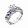 Hand Engraved Perfect Profile Diamond Ring Style 18M00020BSDCZ