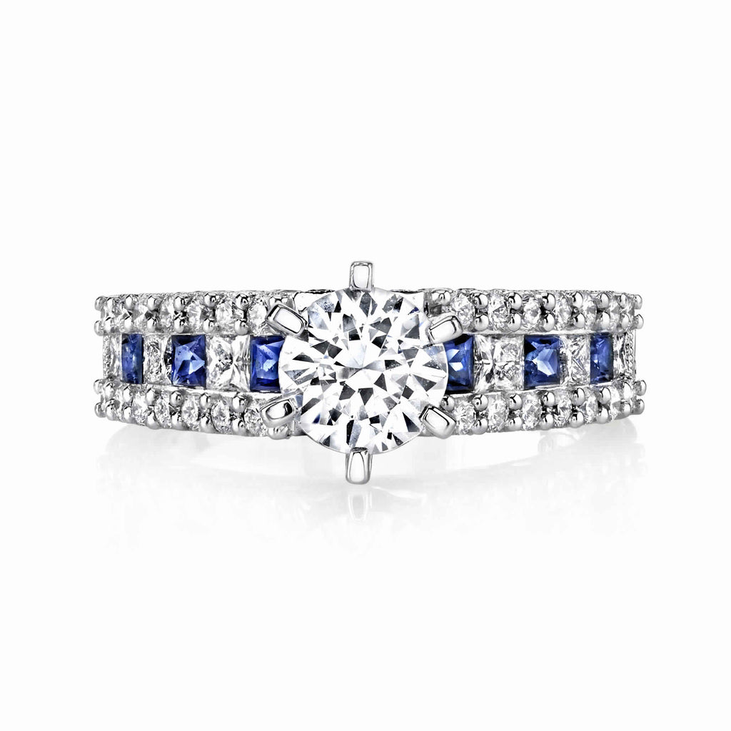 Hand Engraved Perfect Profile Diamond Ring Style 18M00020BSDCZ