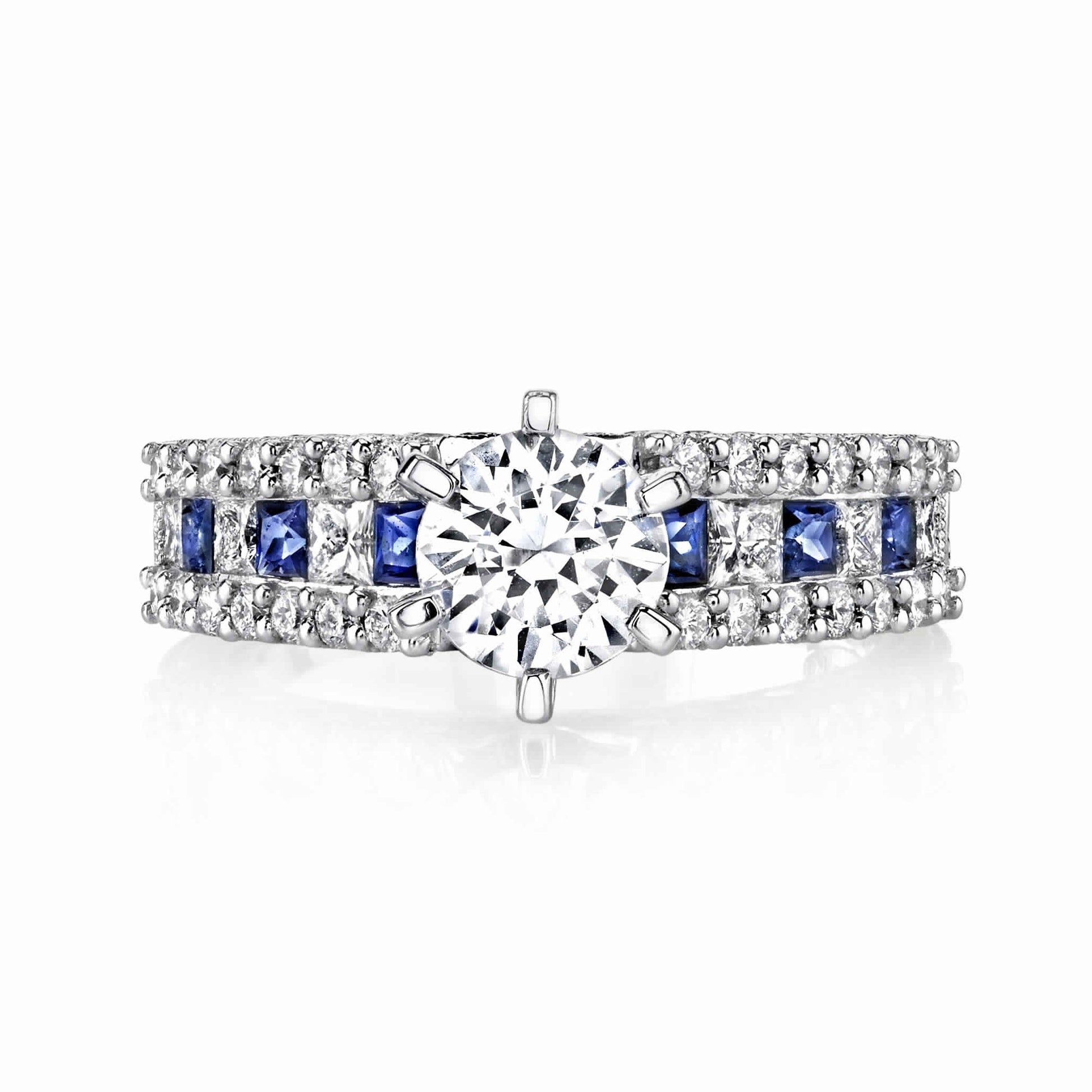 Hand Engraved Perfect Profile Diamond Ring Style 18M00020BSDCZ