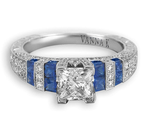 Hand Engraved Perfect Profile Diamond Ring Style 18RGL00216SDCZ