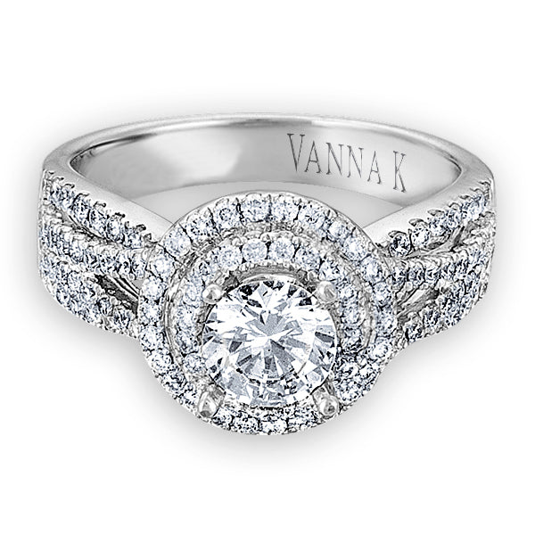 Vintage Inspired Diamond Pave Set Solea Ring Style 18AR9882DCZ