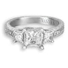 Hand Engraved Perfect Profile Diamond Ring Style 18R02381DCZ