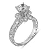 Hand Engraved Perfect Profile Diamond Ring Style 18RGL00277DCZ