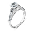 Vintage Inspired Diamond Pave Set Solea Ring Style 18RM48878DCZ