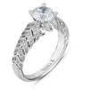 Vintage Inspired Diamond Pave Set Solea Ring Style 18RM48919DCZ