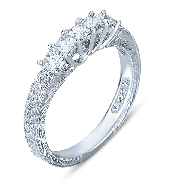 Hand Engraved Perfect Profile Diamond Band Style  18BND2381