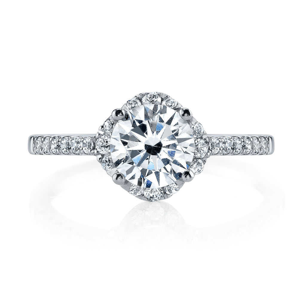 Vintage Inspired Diamond Pave Set Solea Ring Style 18RGL00323DCZ