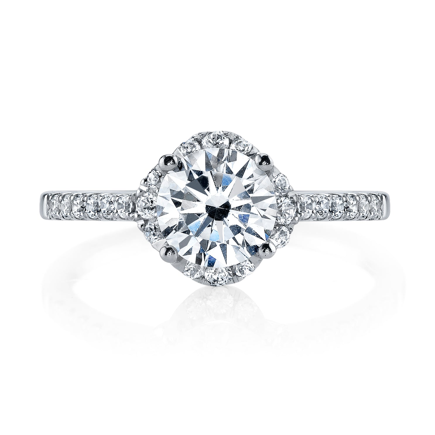 Vintage Inspired Diamond Pave Set Solea Ring Style 18RGL00323DCZ