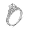 Hand Engraved Perfect Profile Diamond Ring Style 18RGL00349DCZ