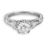 Hand Engraved Perfect Profile Diamond Ring Style 18RGL00349DCZ