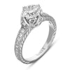 Hand Engraved Perfect Profile Diamond Ring Style 18RGL00354DCZ