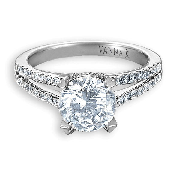 Vintage Inspired Diamond Pave Set Solea Ring Style 18RGL00360DCZ