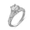 Hand Engraved Perfect Profile Diamond Ring Style 18RGL00362DCZ