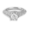 Hand Engraved Perfect Profile Diamond Ring Style 18RGL00362DCZ