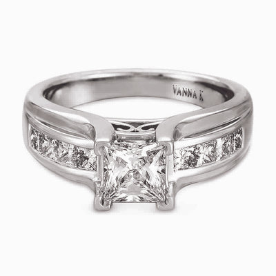 Ultra Lux Cascade Bridal Ring Style 18R167DCZ