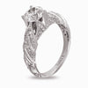 Hand Engraved Perfect Profile Diamond Ring Style 18RGL00382DCZ