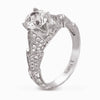 Hand Engraved Perfect Profile Diamond Ring Style 18RGL00385DCZ