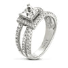 Vintage Inspired Diamond Pave Set Solea Ring Style 18RM61145DCZ