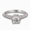 Hand Engraved Perfect Profile Diamond Ring Style 18RGL00378DCZ