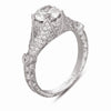 Hand Engraved Perfect Profile Diamond Ring Style 18RGL00381DCZ