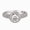 Hand Engraved Perfect Profile Diamond Ring Style 18RGL00404DCZ