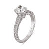 Hand Engraved Perfect Profile Diamond Ring Style 18RGL00443DCZ