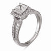 Vintage Inspired Diamond Pave Set Solea Ring Style 18RGG00051DCZ