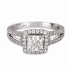 Vintage Inspired Diamond Pave Set Solea Ring Style 18RGG00051DCZ