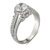 Vintage Inspired Diamond Pave Set Solea Ring Style 18RGL030DCZ