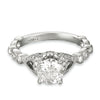 Vintage Inspired Diamond Pave Set Solea Ring Style 18RGL00435DCZ